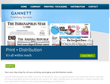 Tablet Screenshot of gannettpublishingservices.com